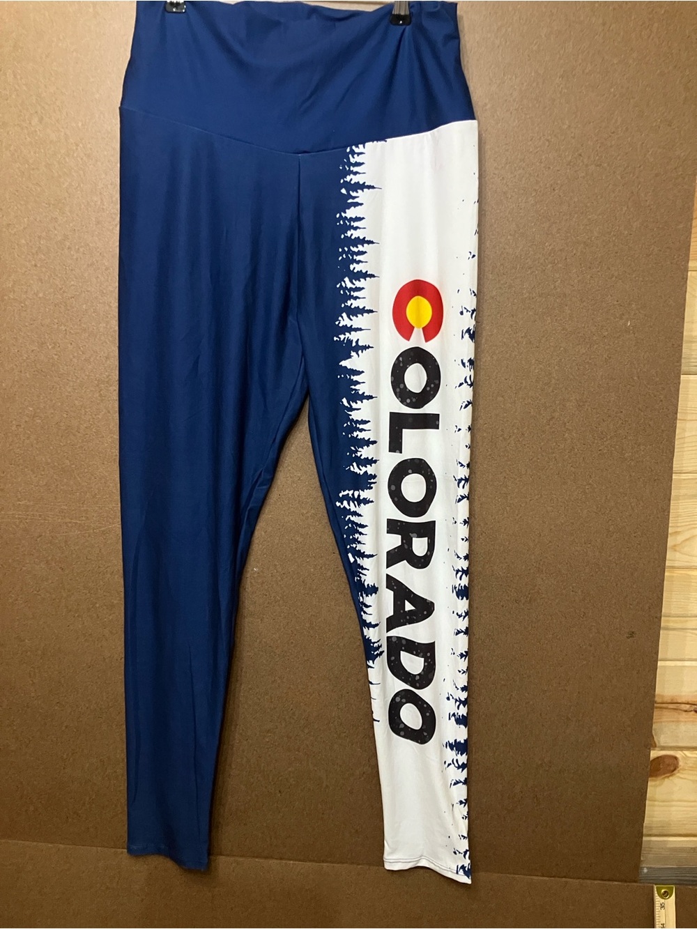 Robin Ruth Navy & White Kids Colorado Leggings with State Print - Picture 12 of 12